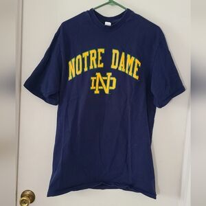 Notre Dame Hammes Notre Dame Bookstore Navy T-Shirt Large